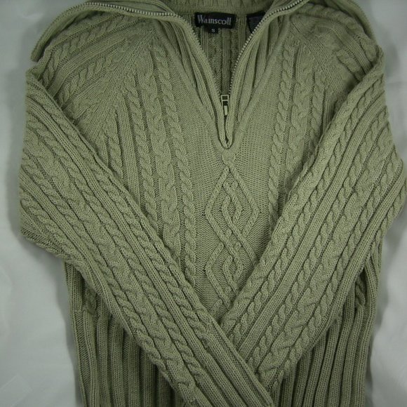 Wainscott Sweaters Wainscott Green Pullover Long Sleeve Sweater